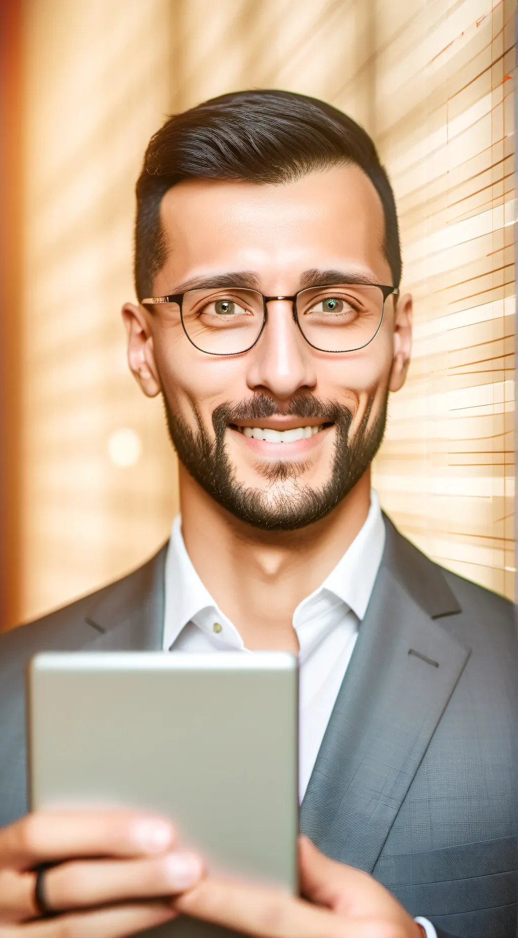 ai character: The Algorithmic Coffee Connoisseur background