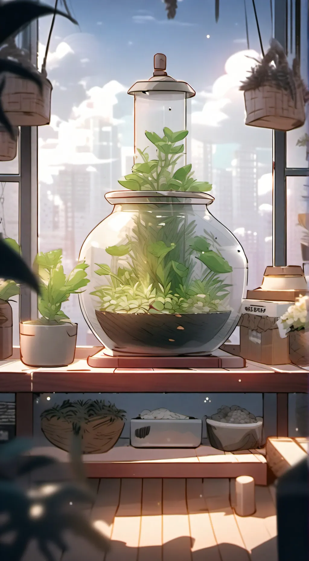 ai character: Sprout  (dw) background