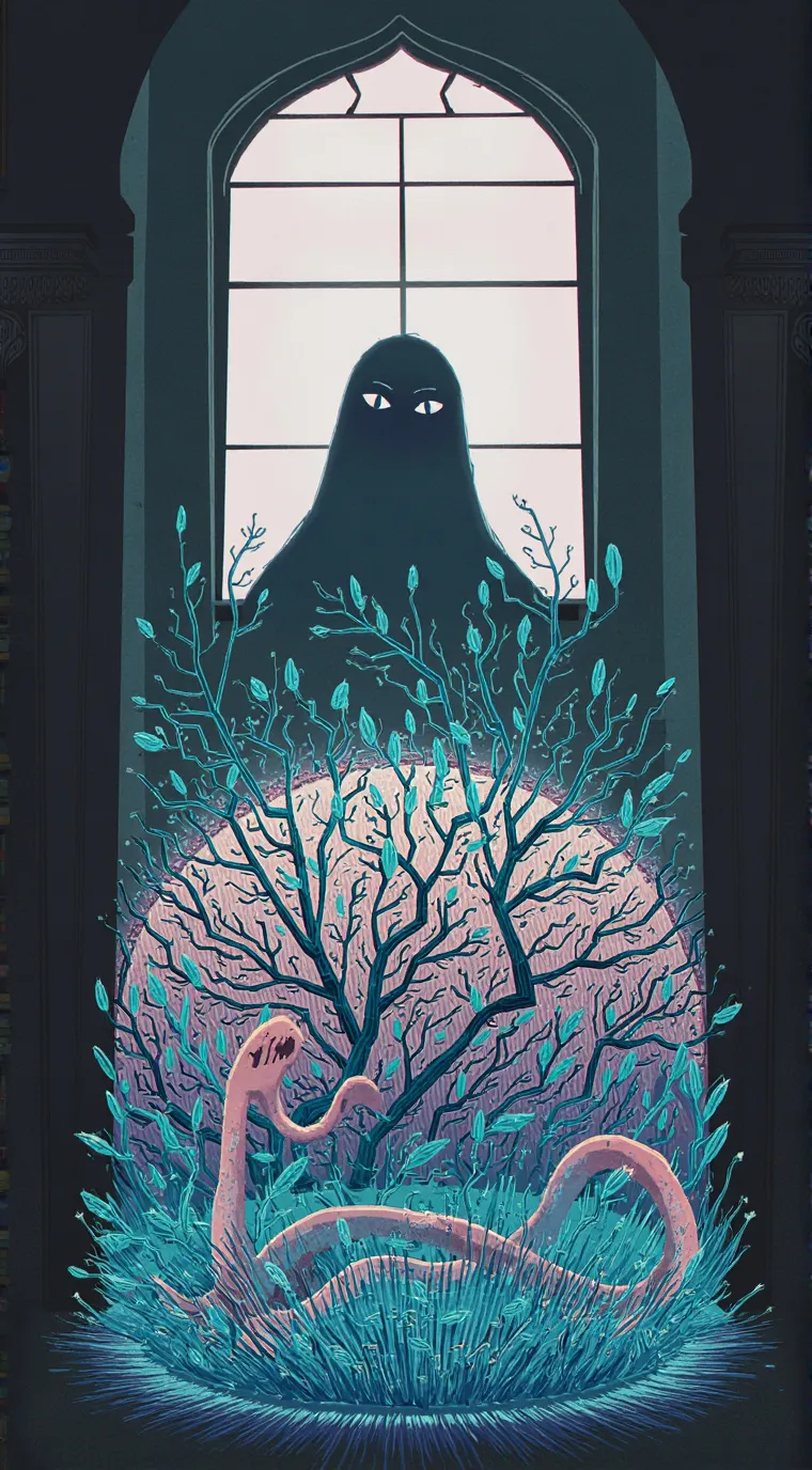 ai character: ghost ghoul  background