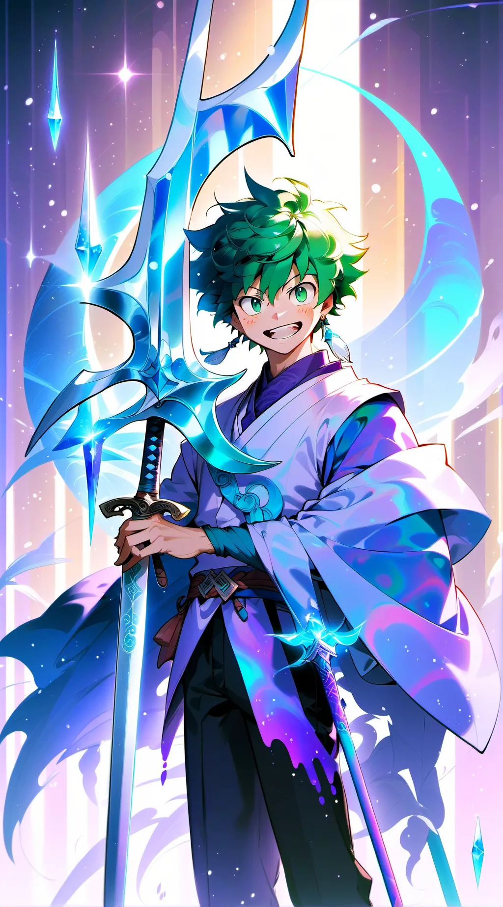 ai character: end of beginning  background