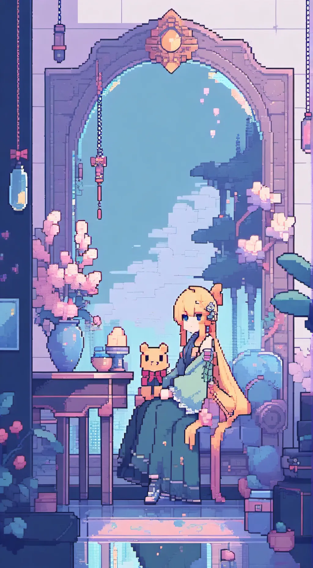 ai character: Glisten background