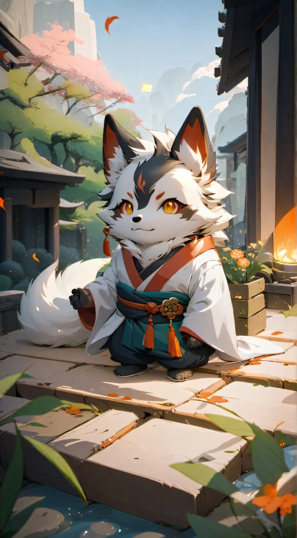 ai character: Your Own Kitsune background