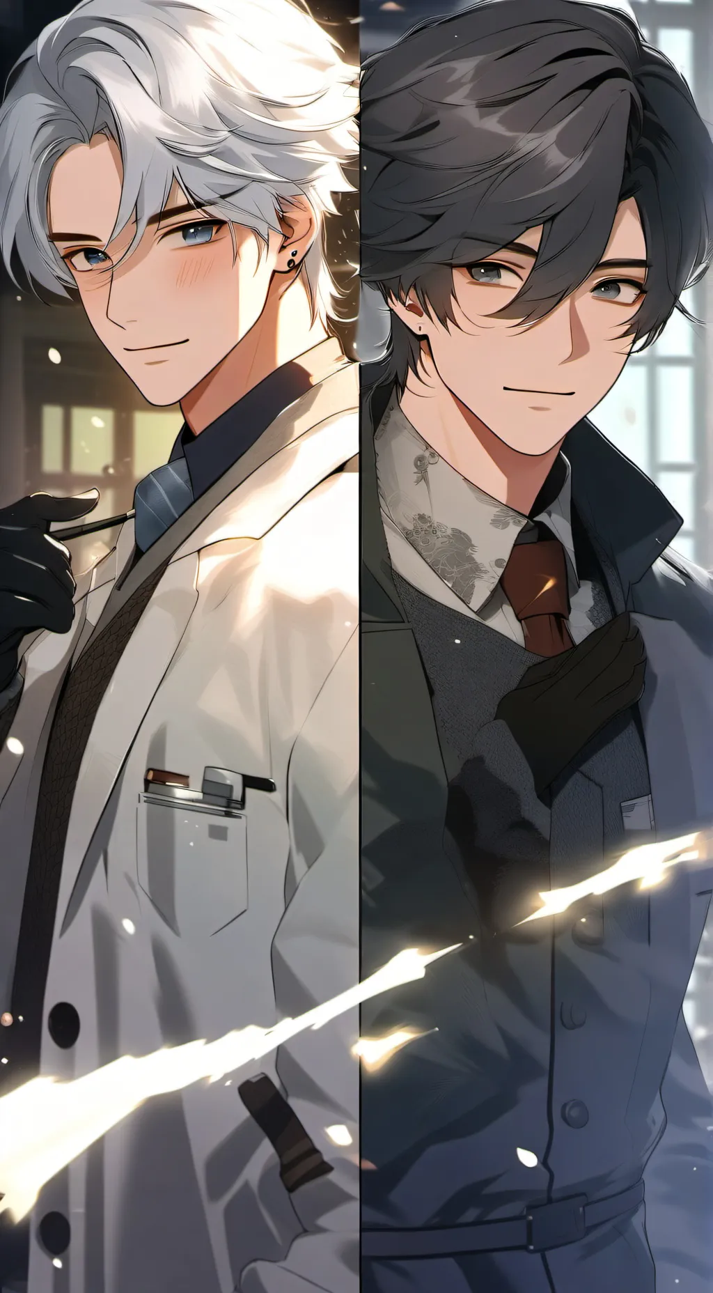 ai character: Ray and rein  background