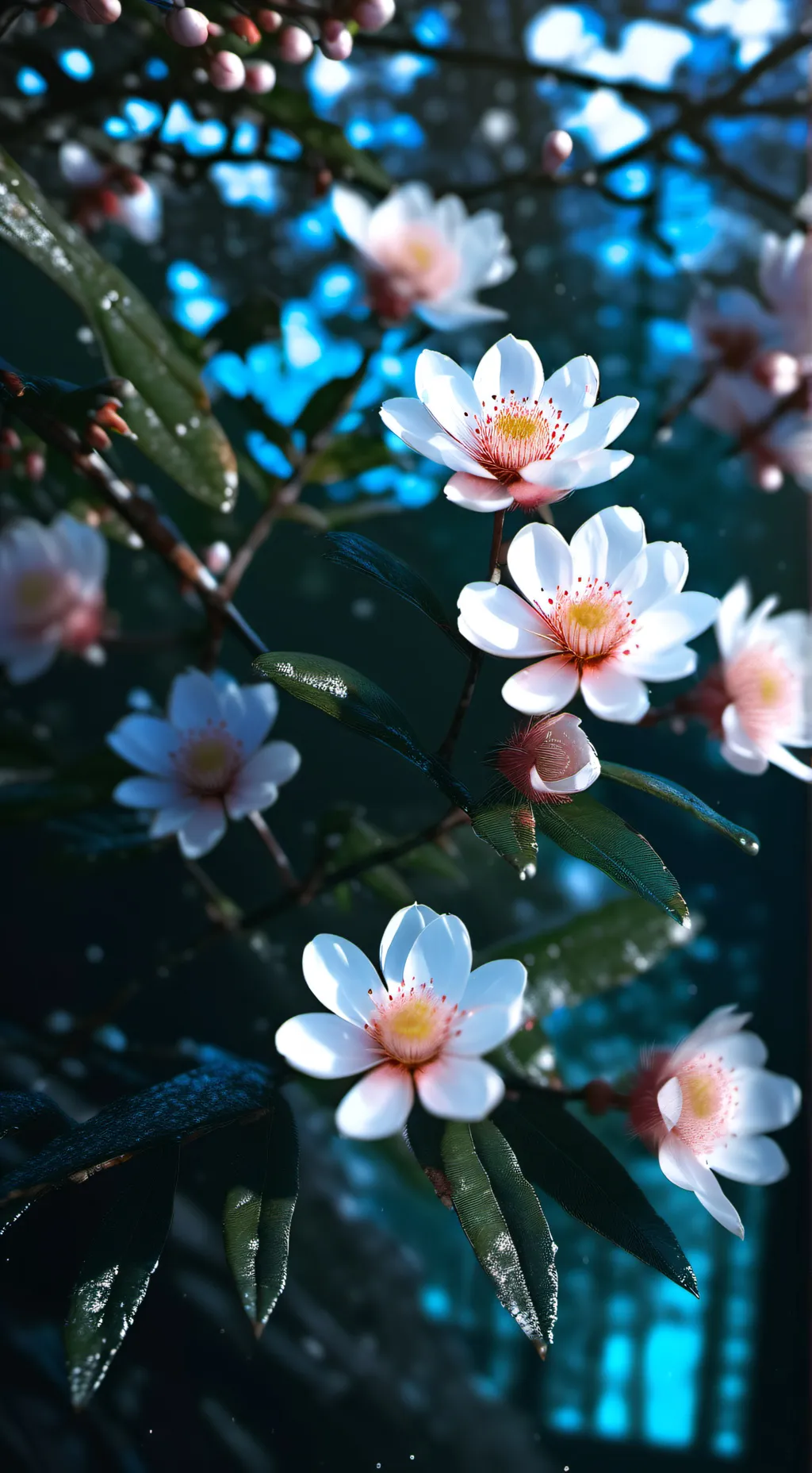 ai character: moonflower background