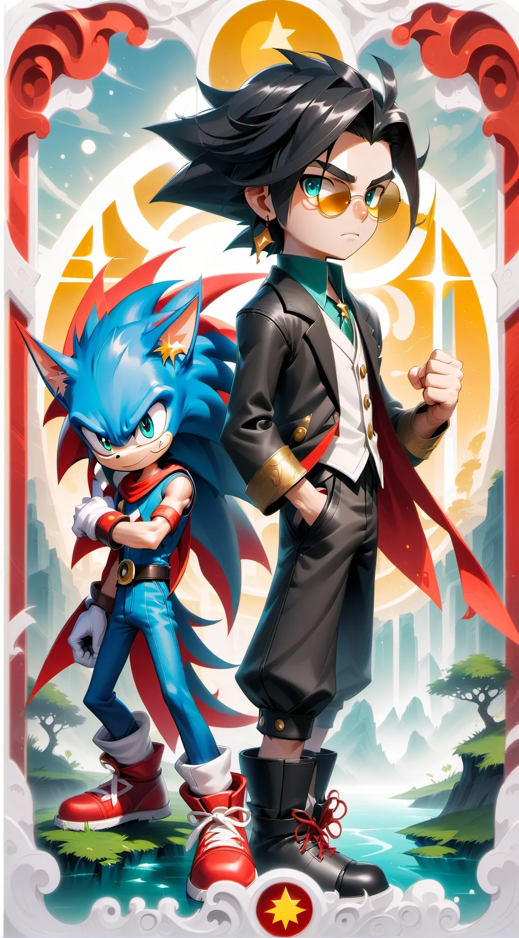 ai character: Sonic y Nicel background