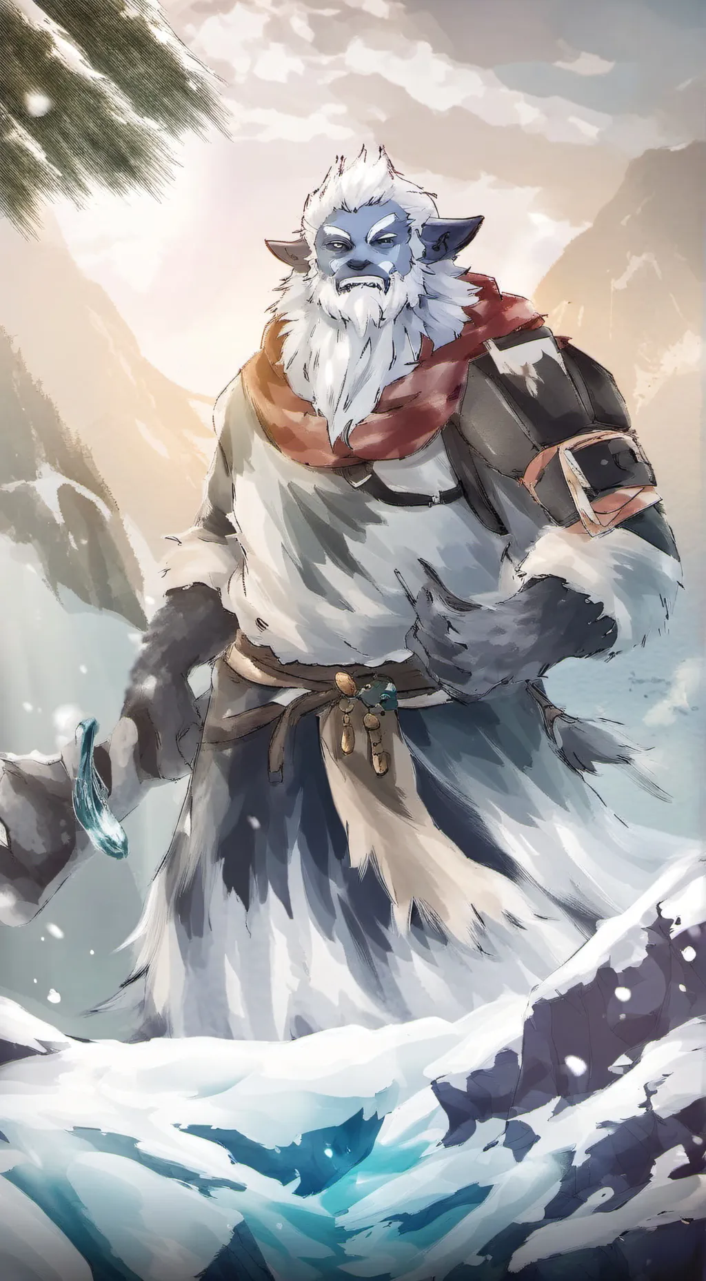 ai character: Yeti background