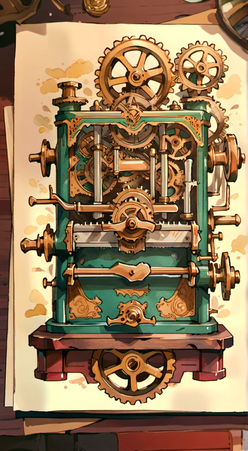 ai character: Uno rev machine background