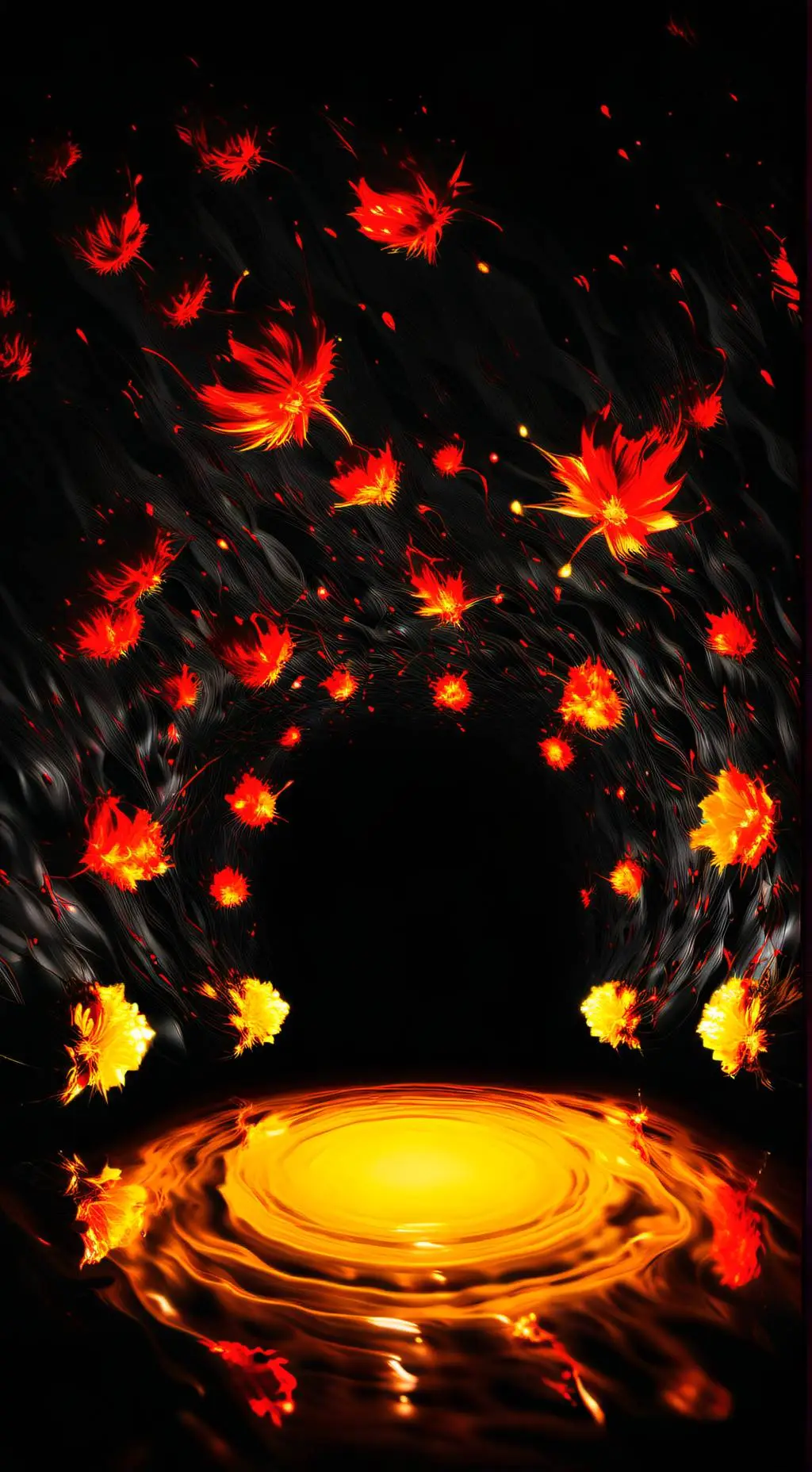 ai character: Fire Ring 🔥 background