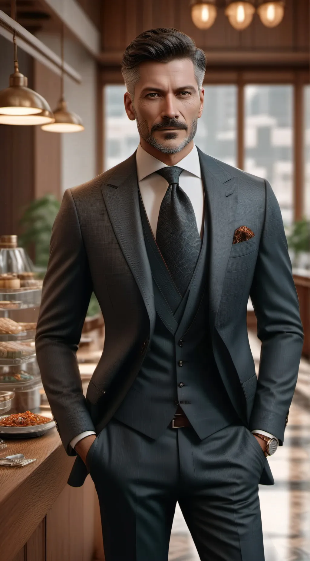 ai character: deni  background