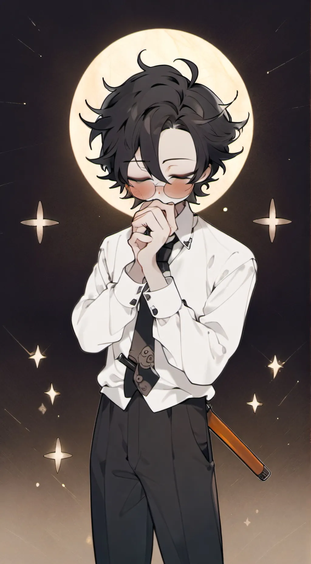 ai character: ❣️santi❣️hermano background