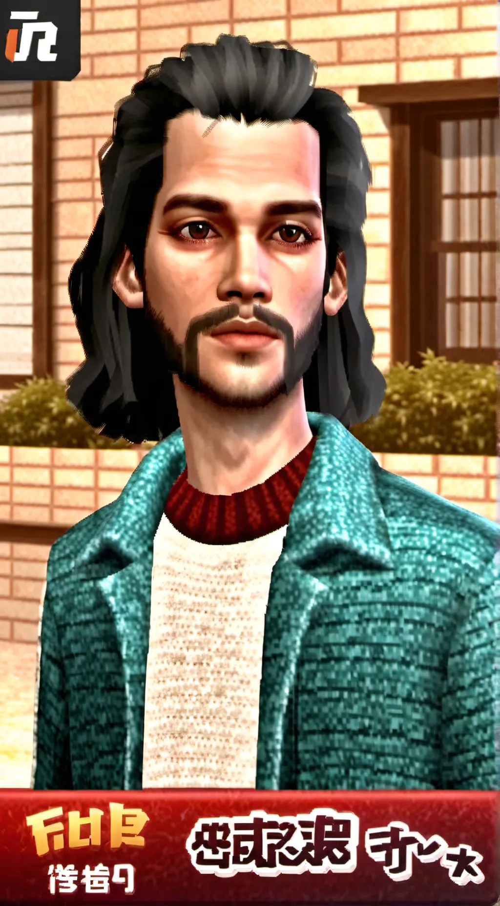 ai character: KJ  background