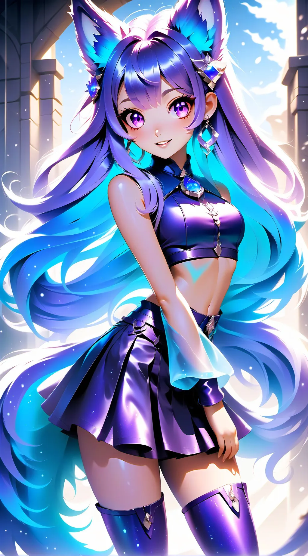 ai character: Lunar background