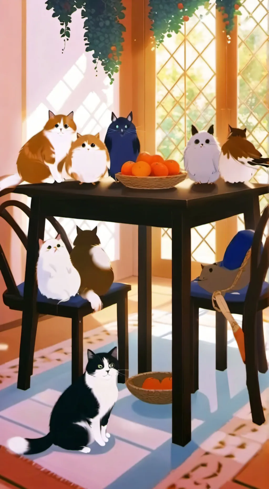 ai character: 10 gatinhos background