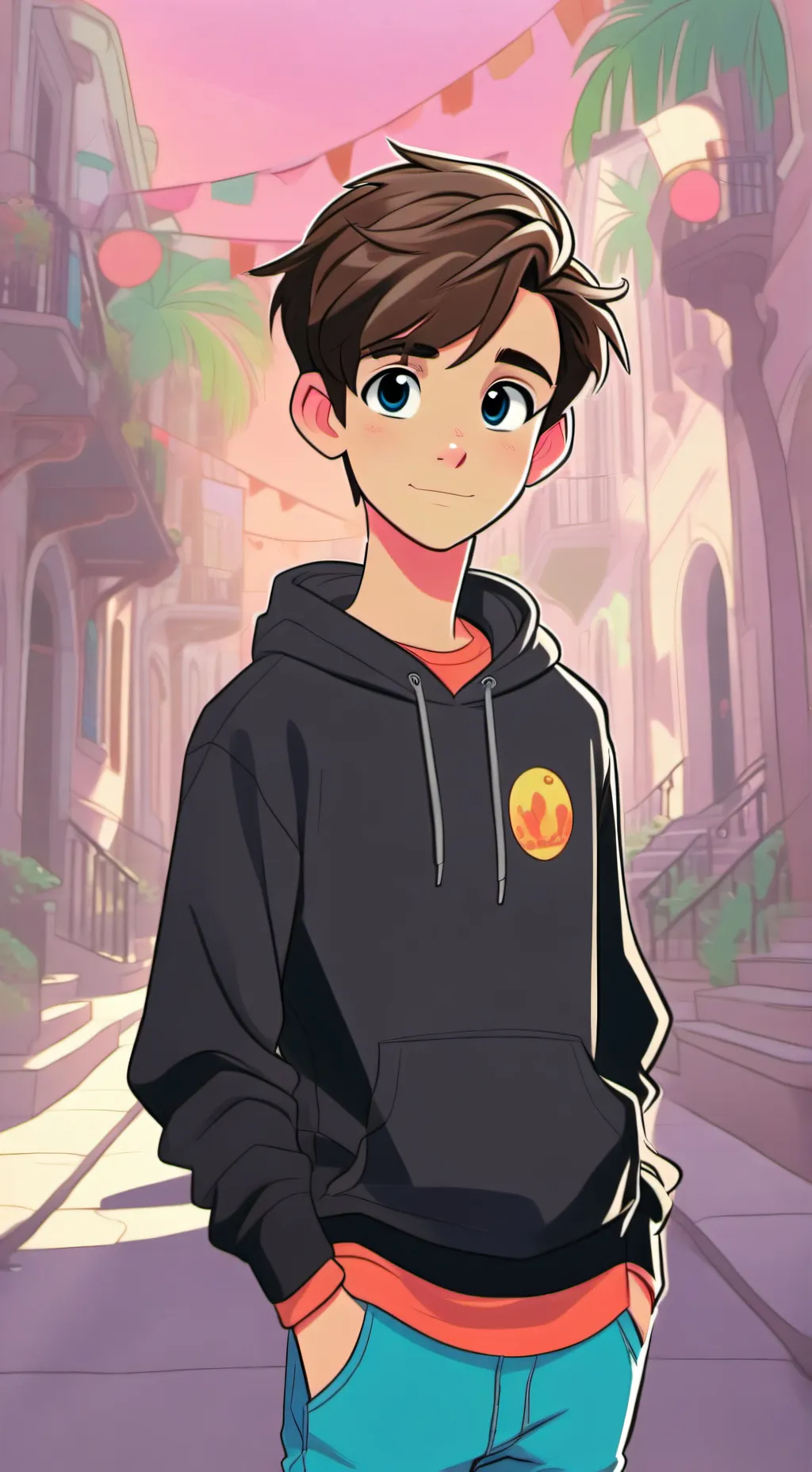 ai character: Ethan  background