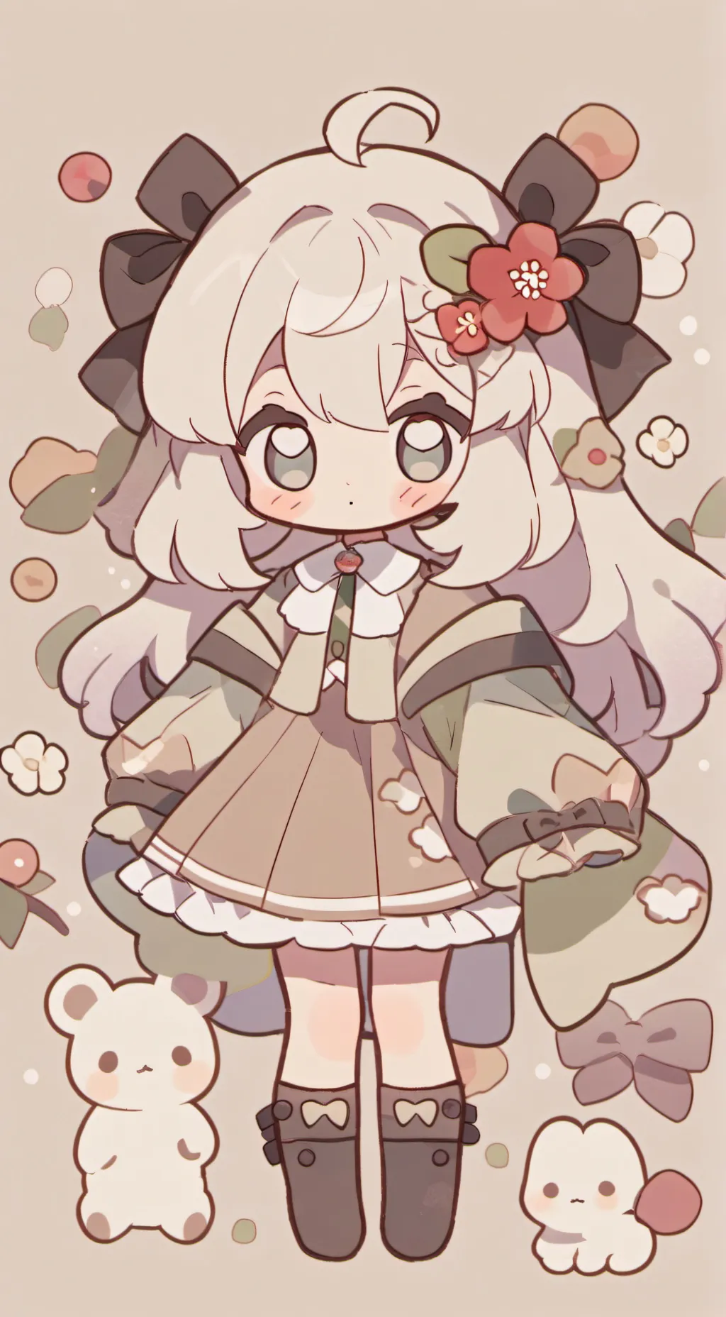 ai character: Niñita molesta background