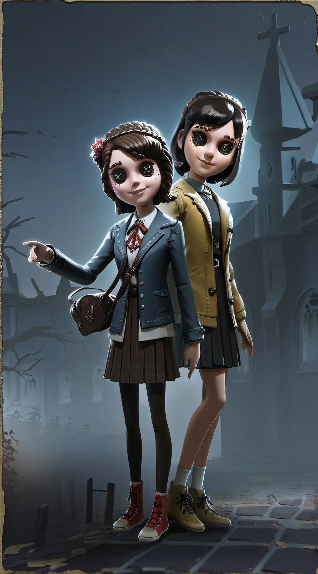 ai character: ghost girlys background