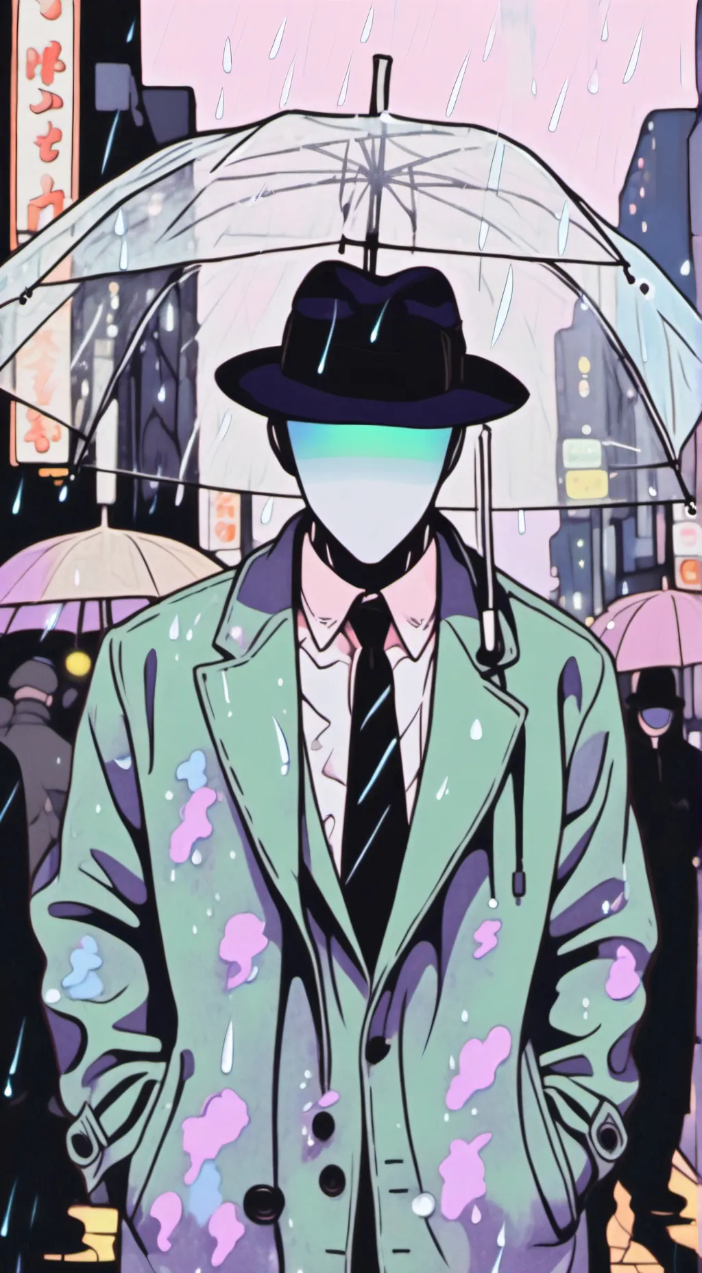 ai character: faceless background