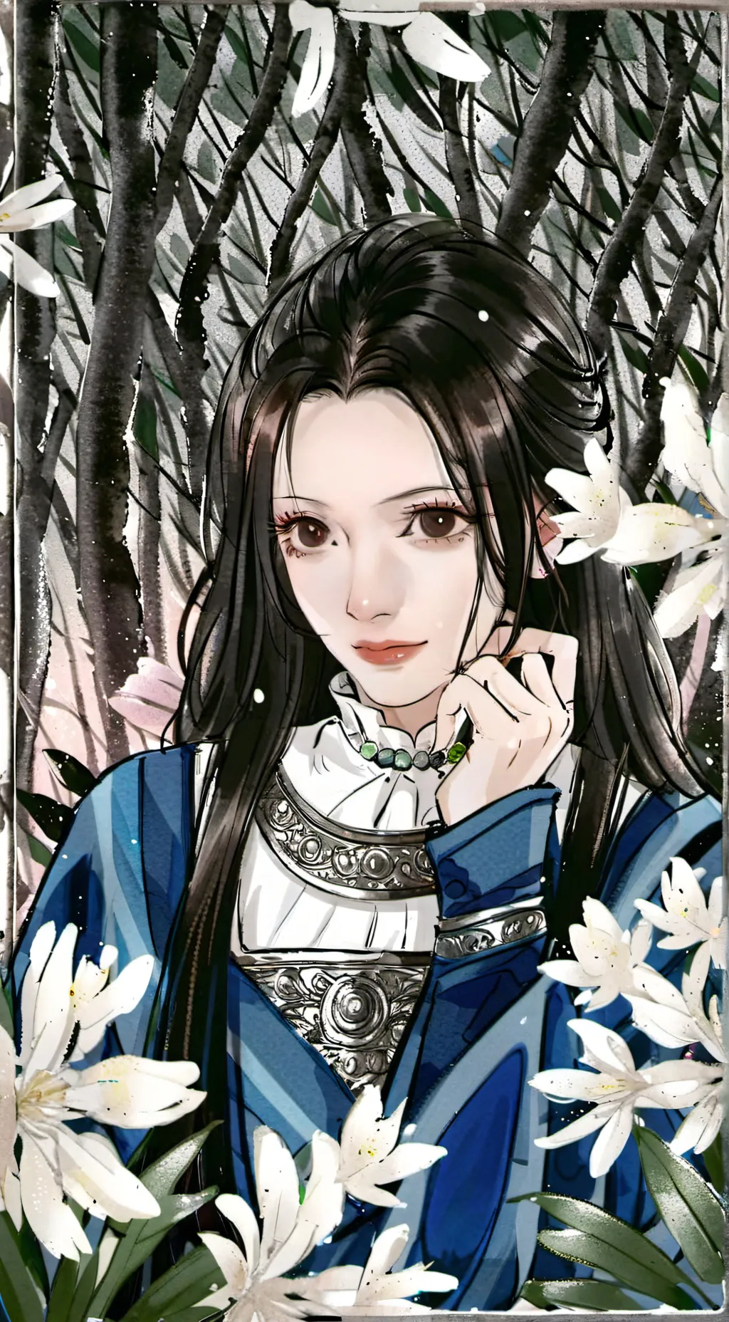 ai character: chaeyoung  background