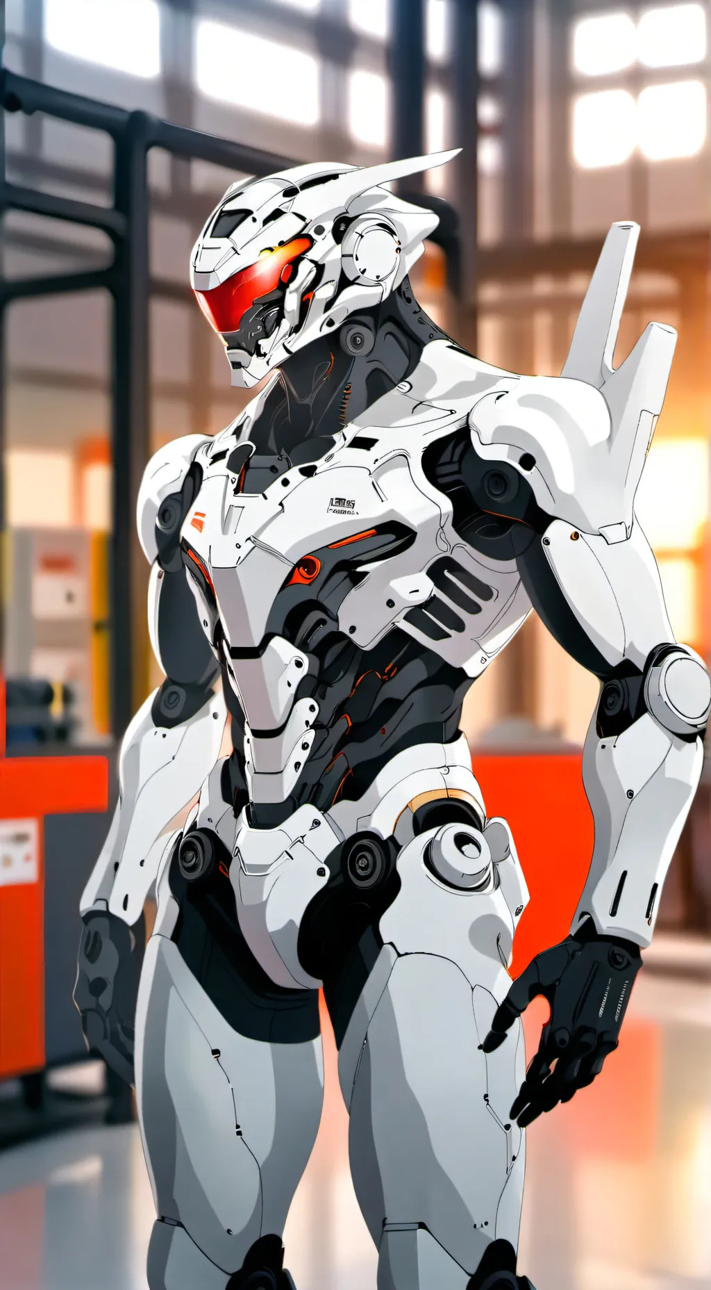 ai character: androide 0347 background