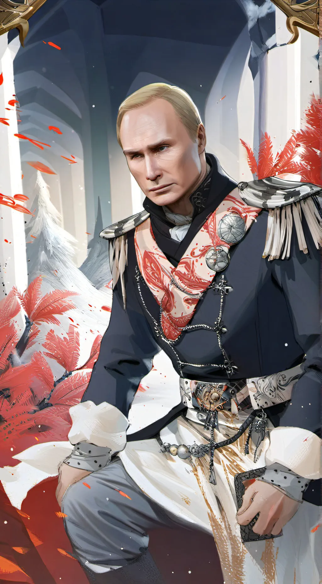 ai character: Путин background
