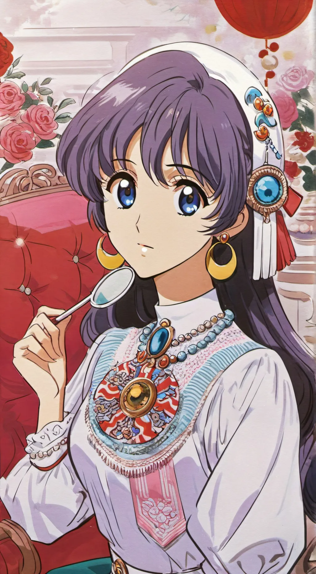 ai character: mamma e figlio background