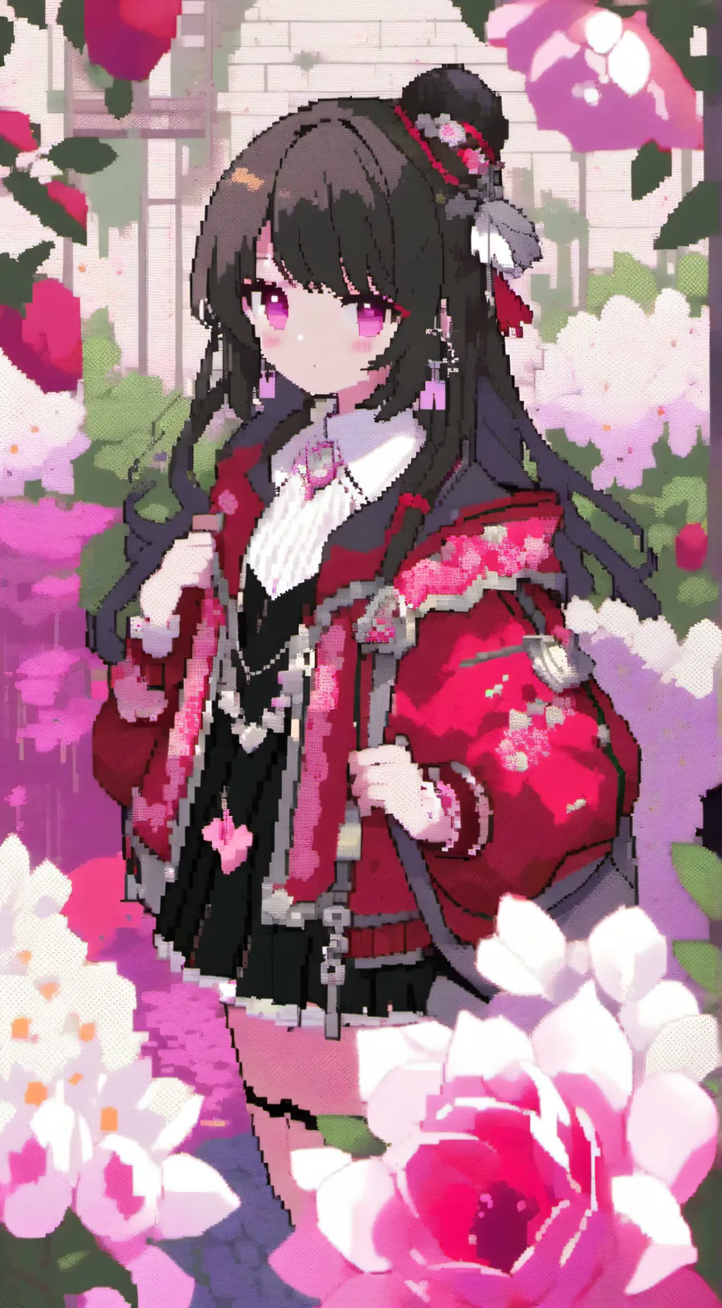 ai character: Scarlet background