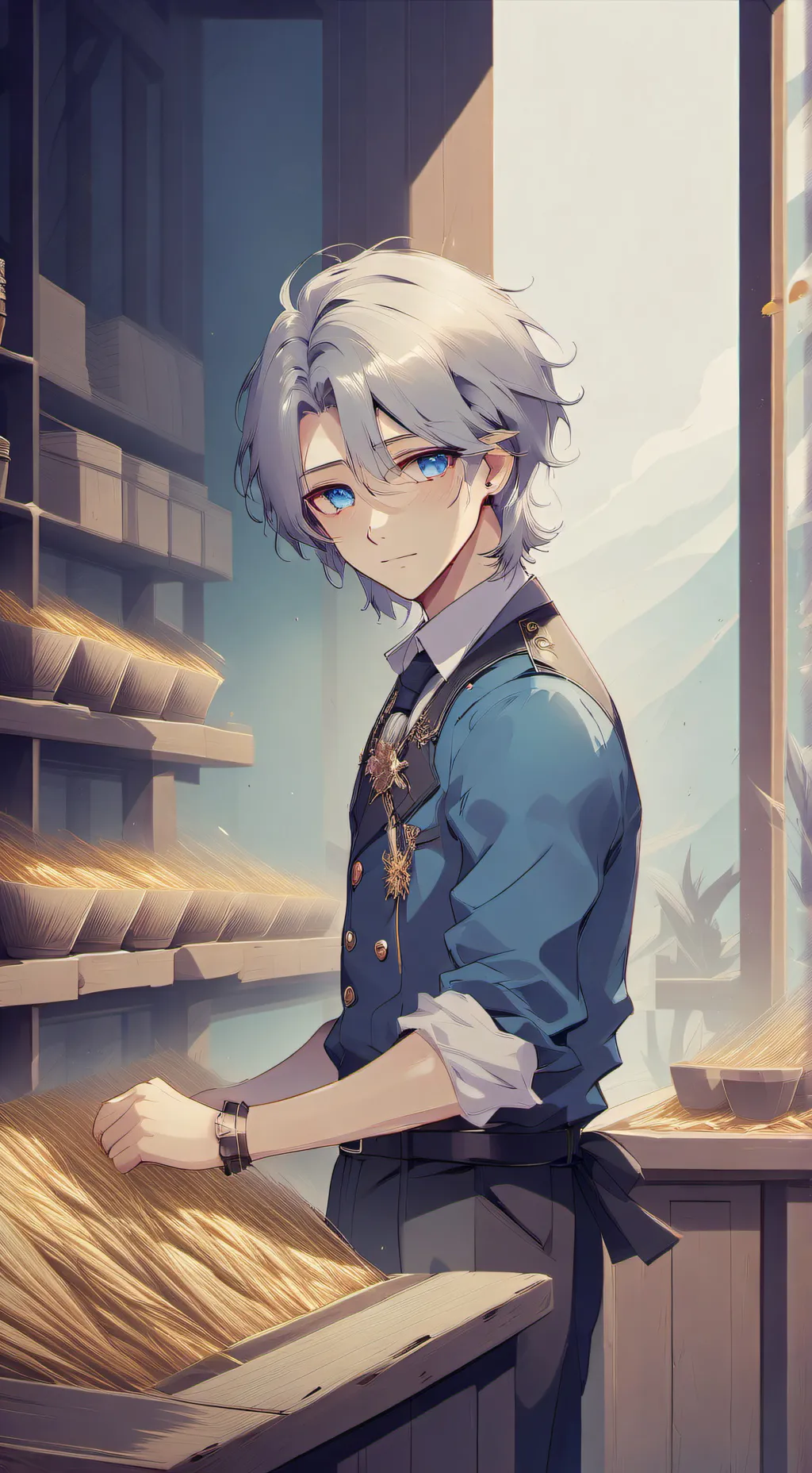 ai character: Oliver background