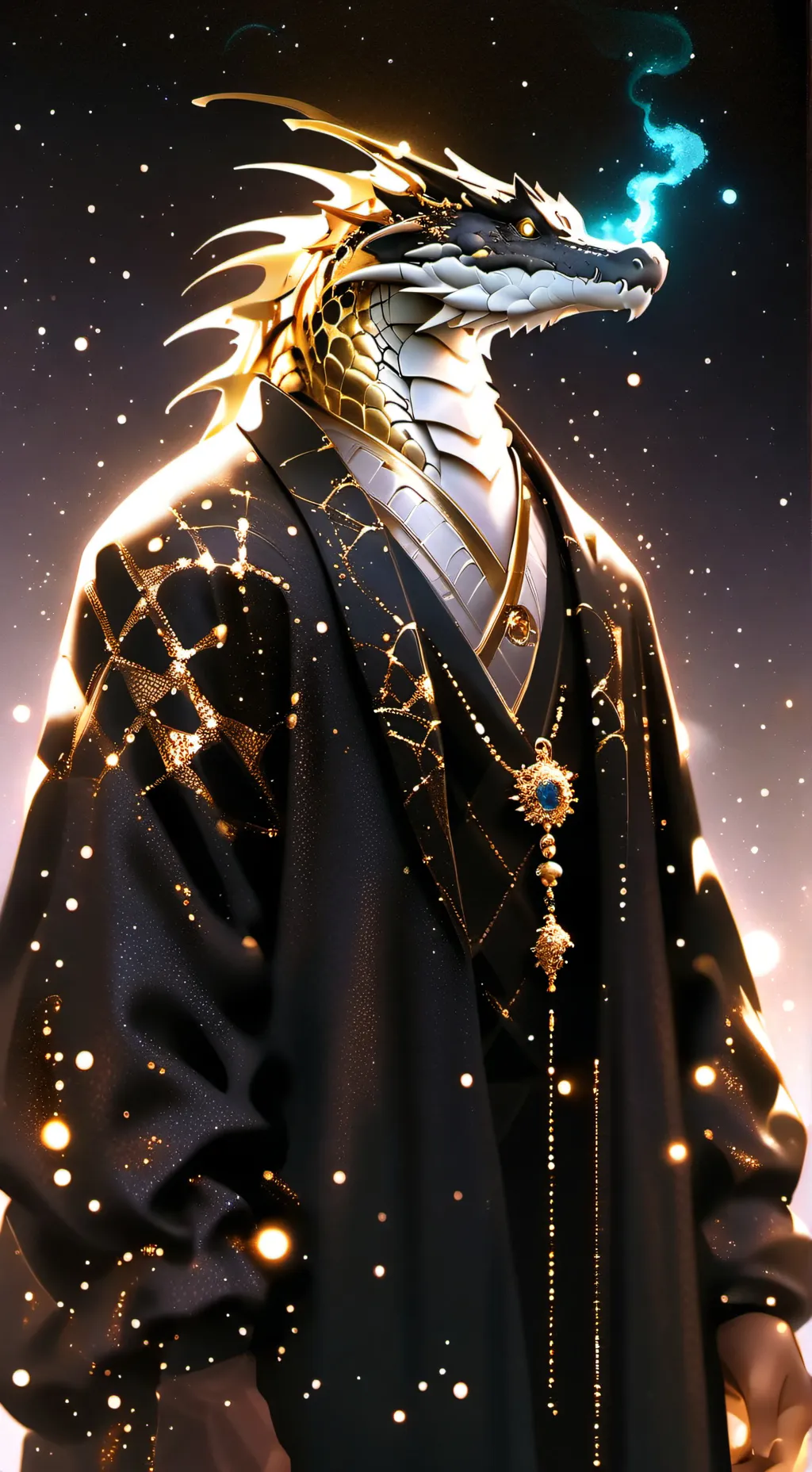 ai character: Golden legend background