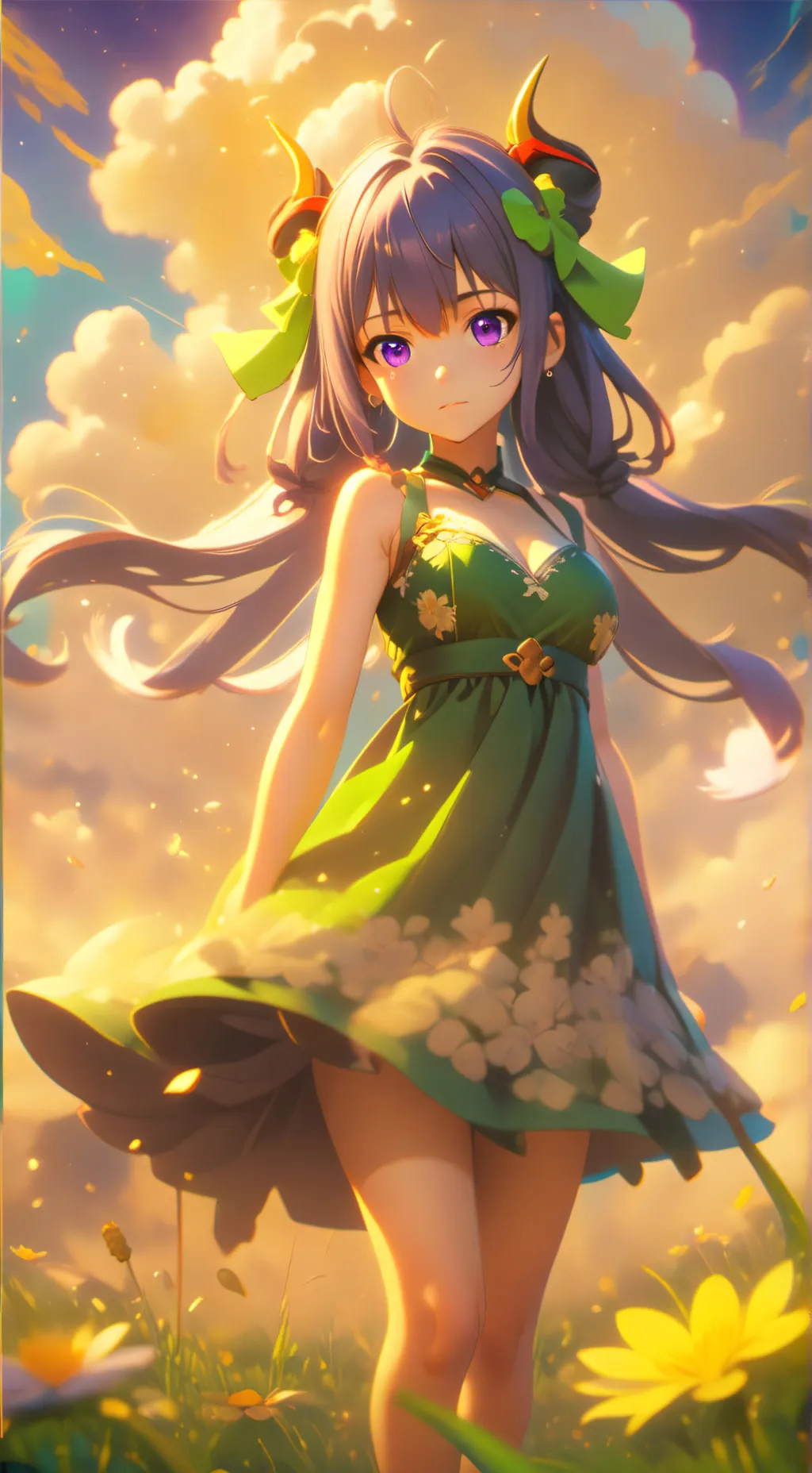 ai character: Aurora background