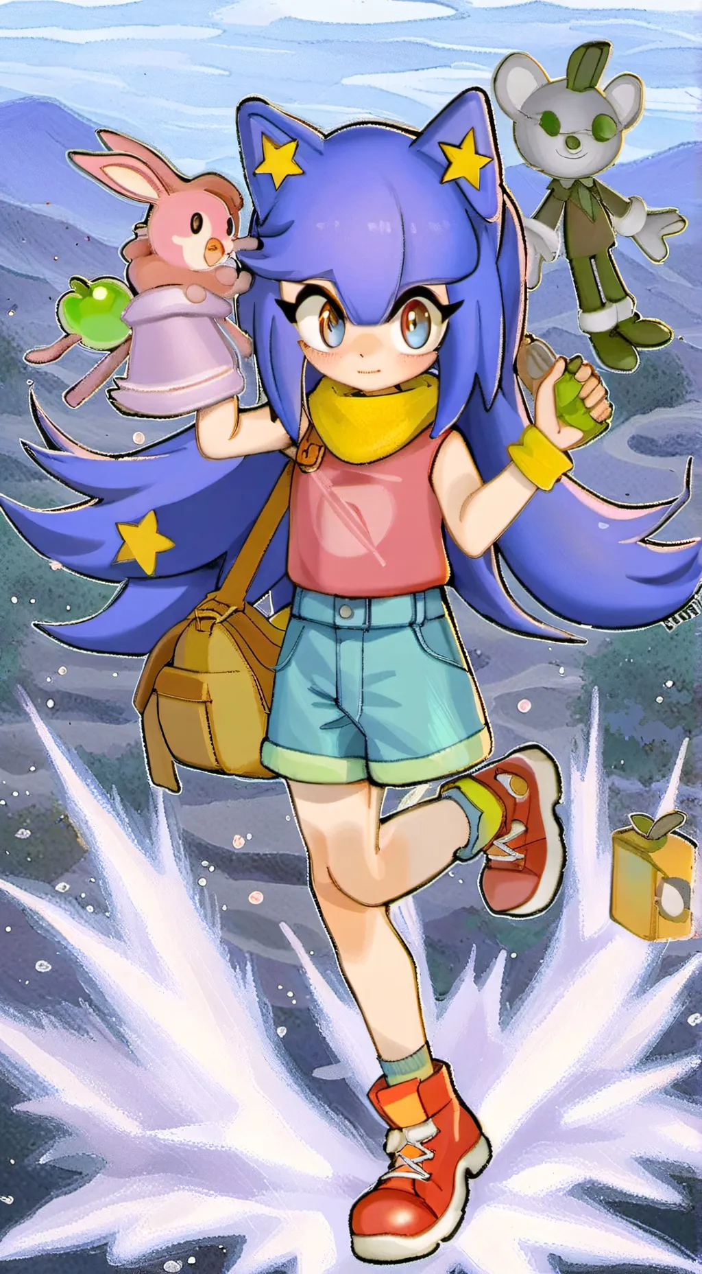 ai character: Amy Rose background