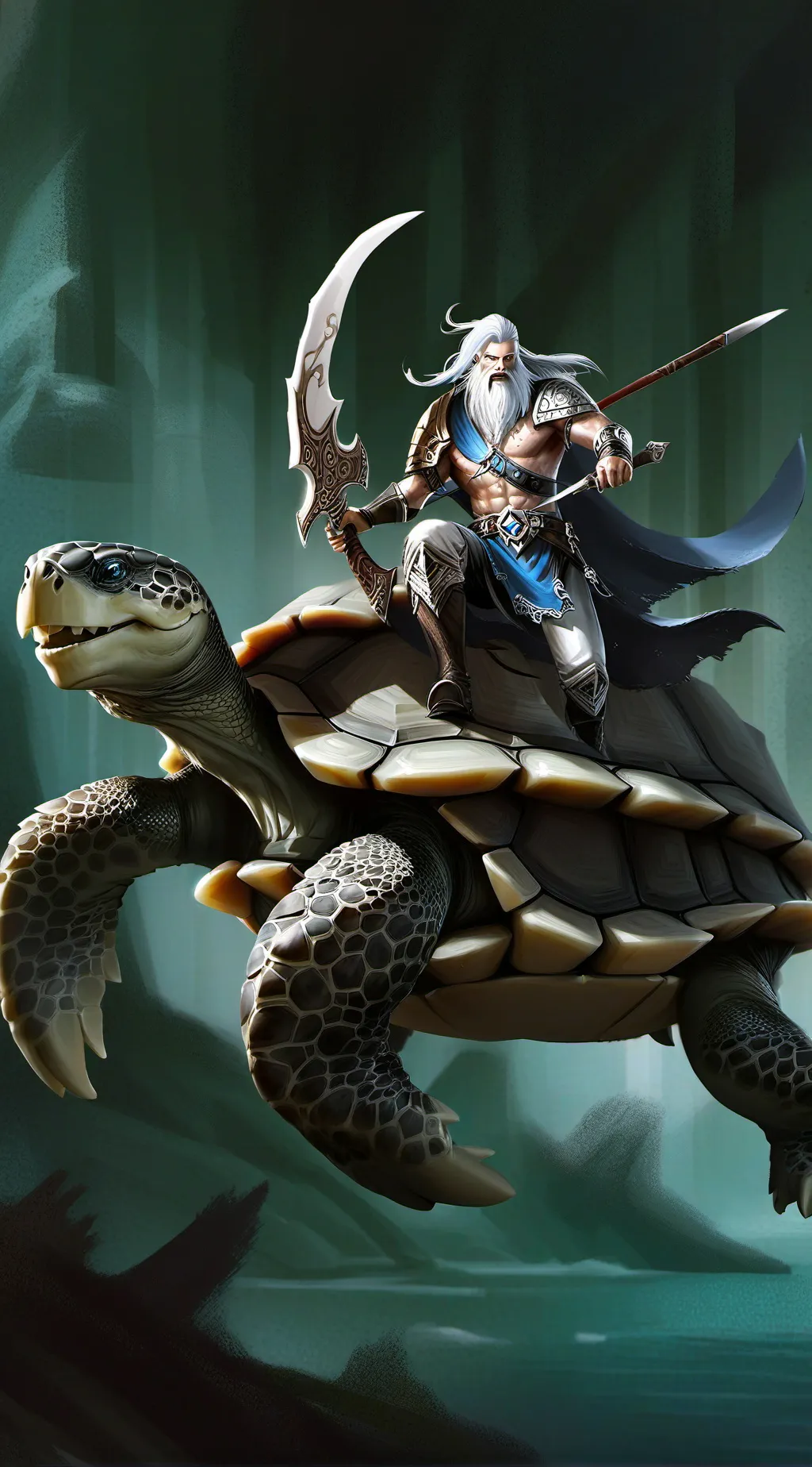 ai character: The Turtle Warrior background