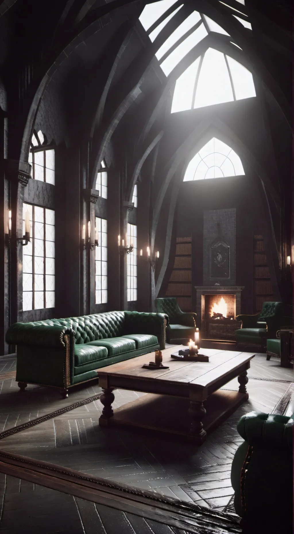 ai character: Common room background