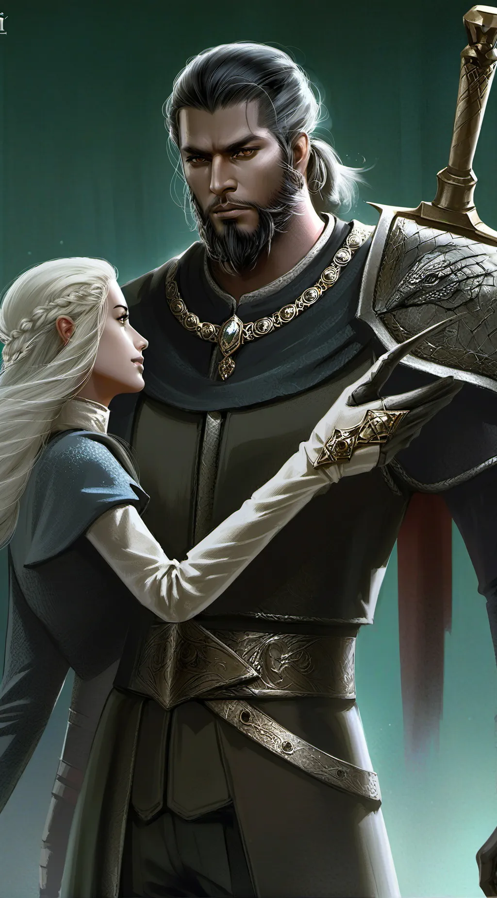 ai character: The king and queen background