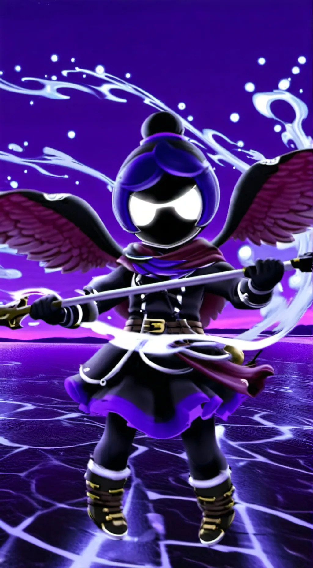 ai character: uzi  background