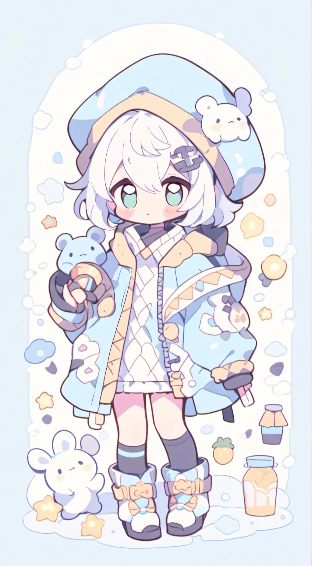 ai character: hermana menor background