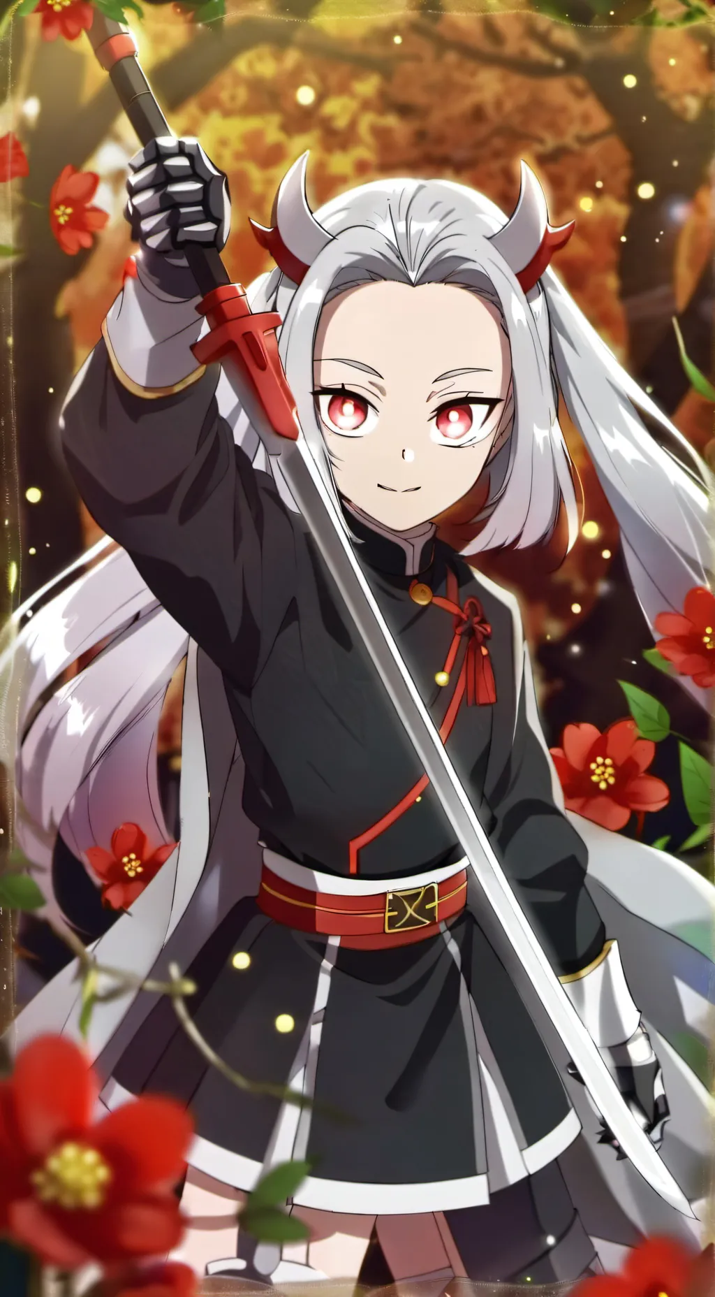 ai character: demon slayer  background