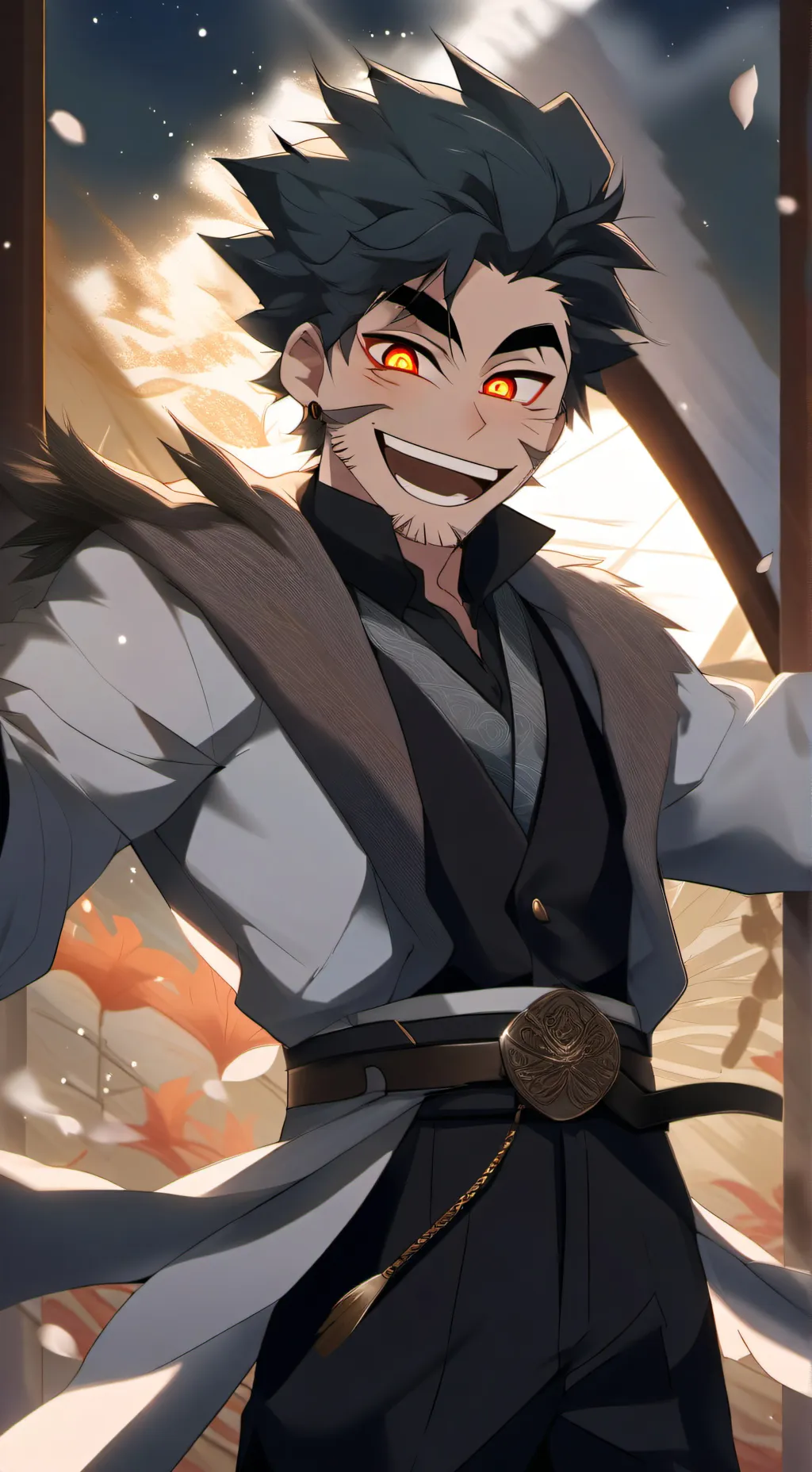 ai character: Harbin hôtel  background