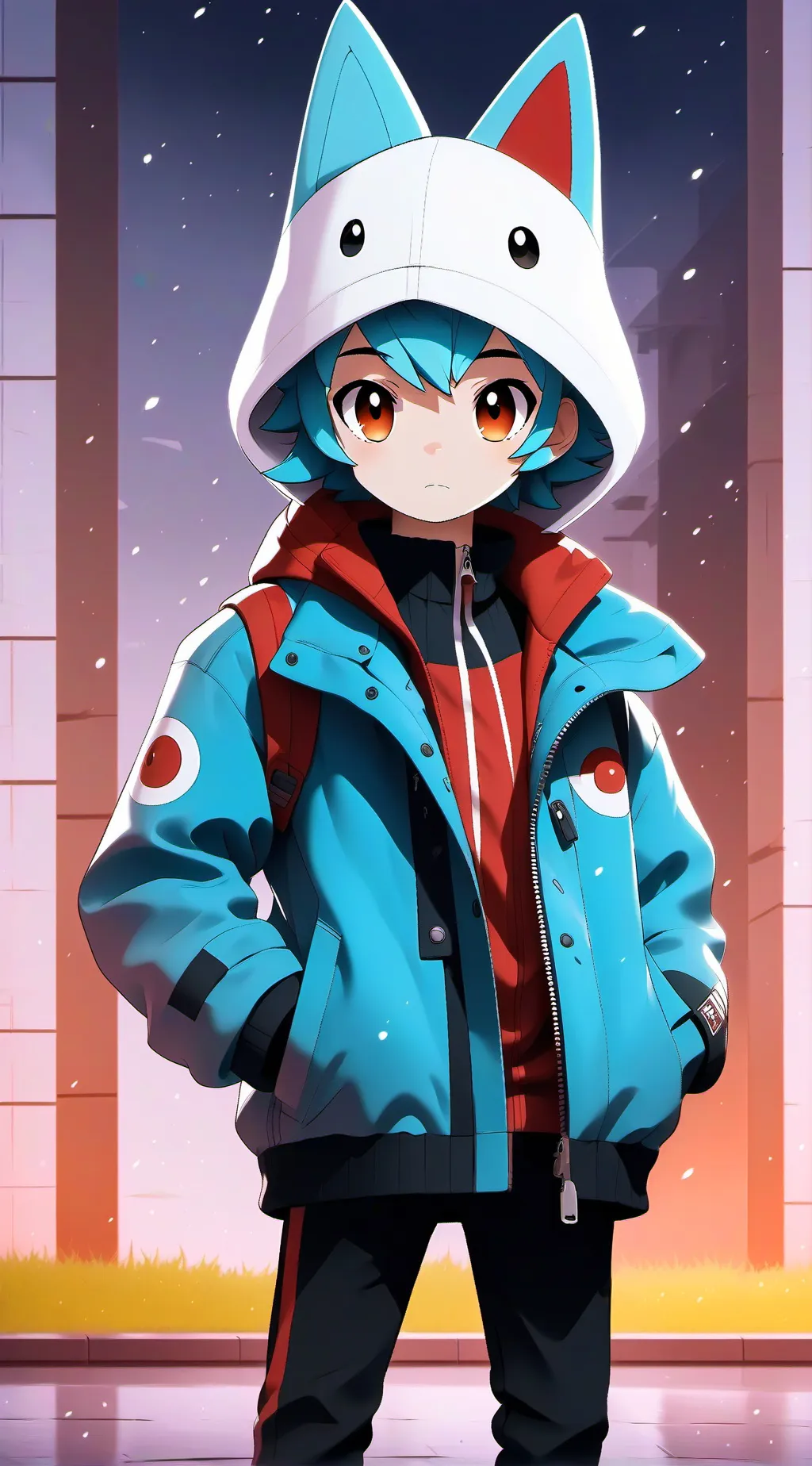 ai character: a boy background