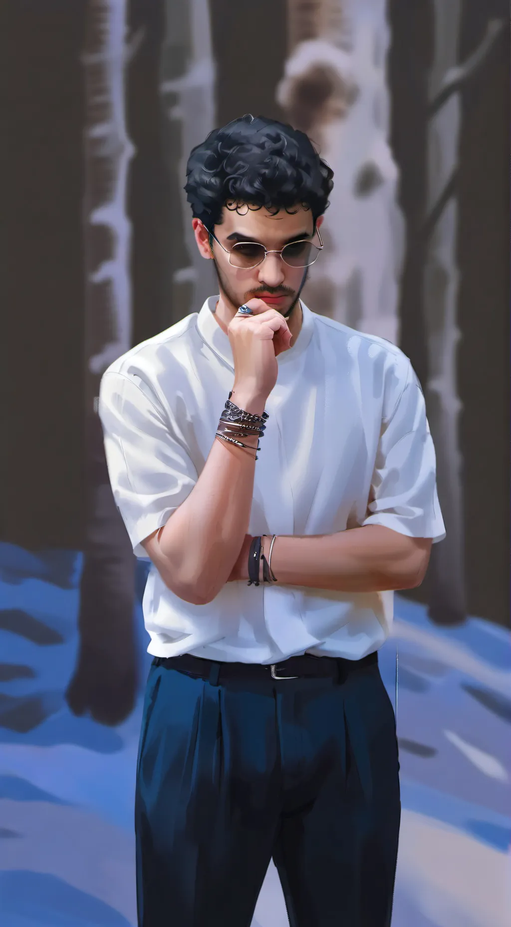 ai character: Owais  background