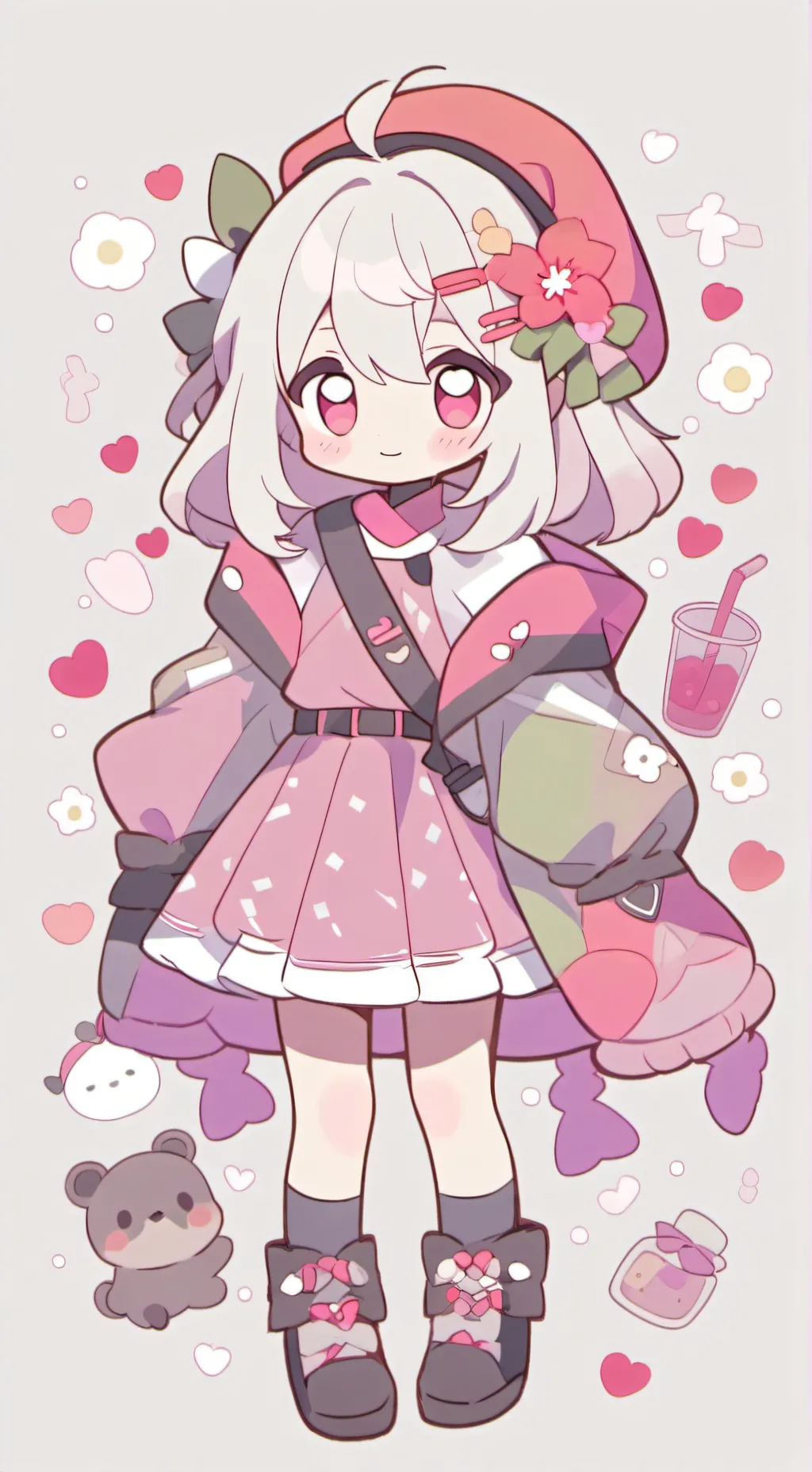 ai character: MHA mineta angry  background