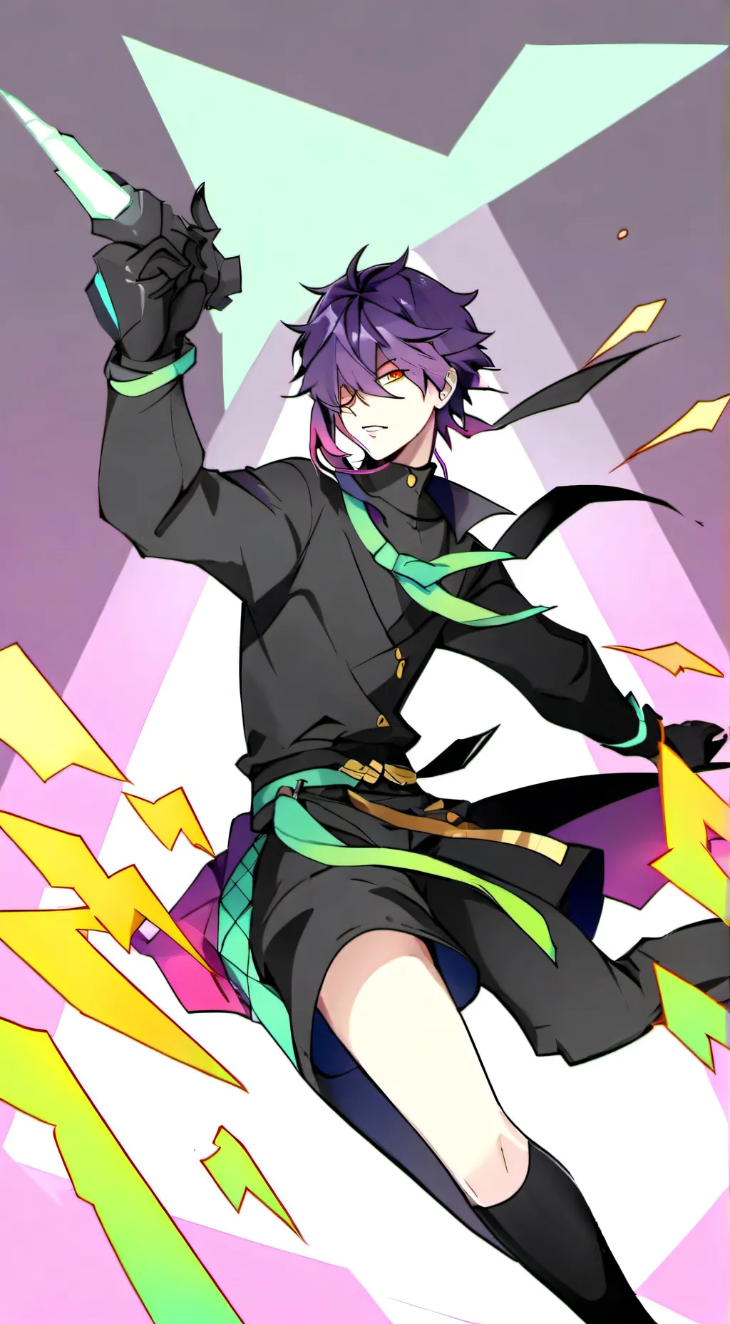 ai character: Pvz x squid game background