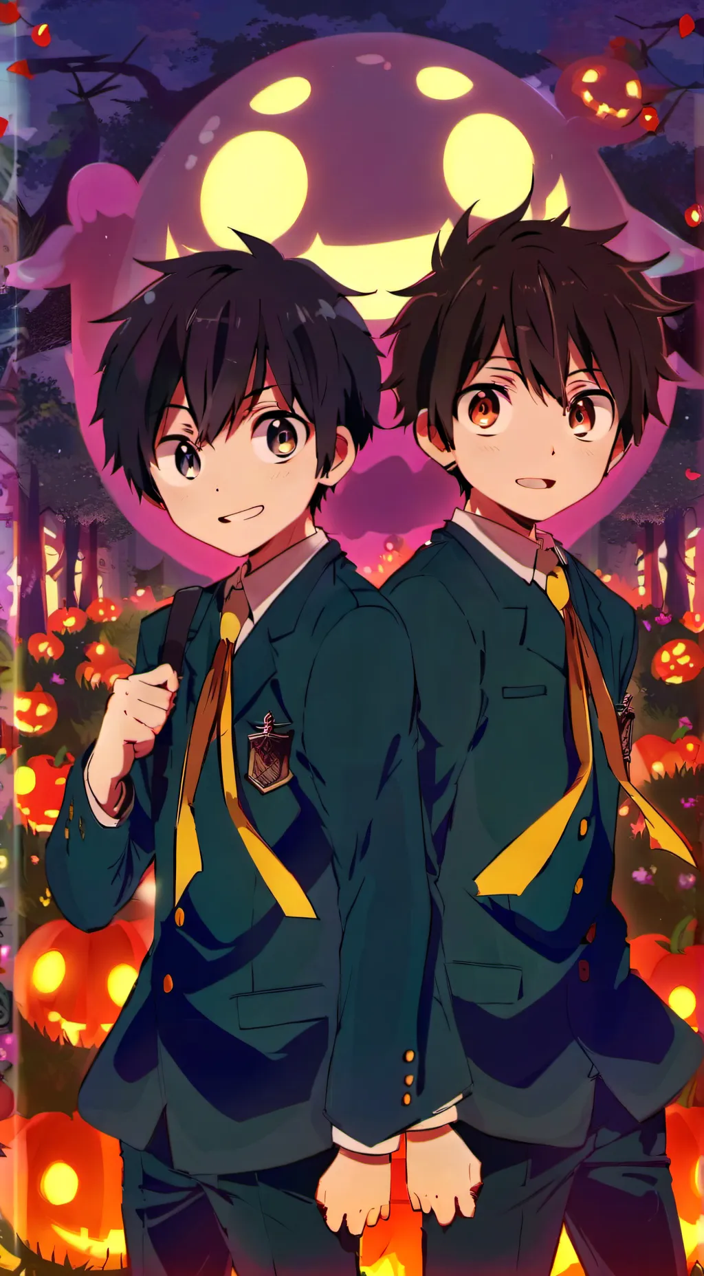 ai character: Amane & Tsukasa background