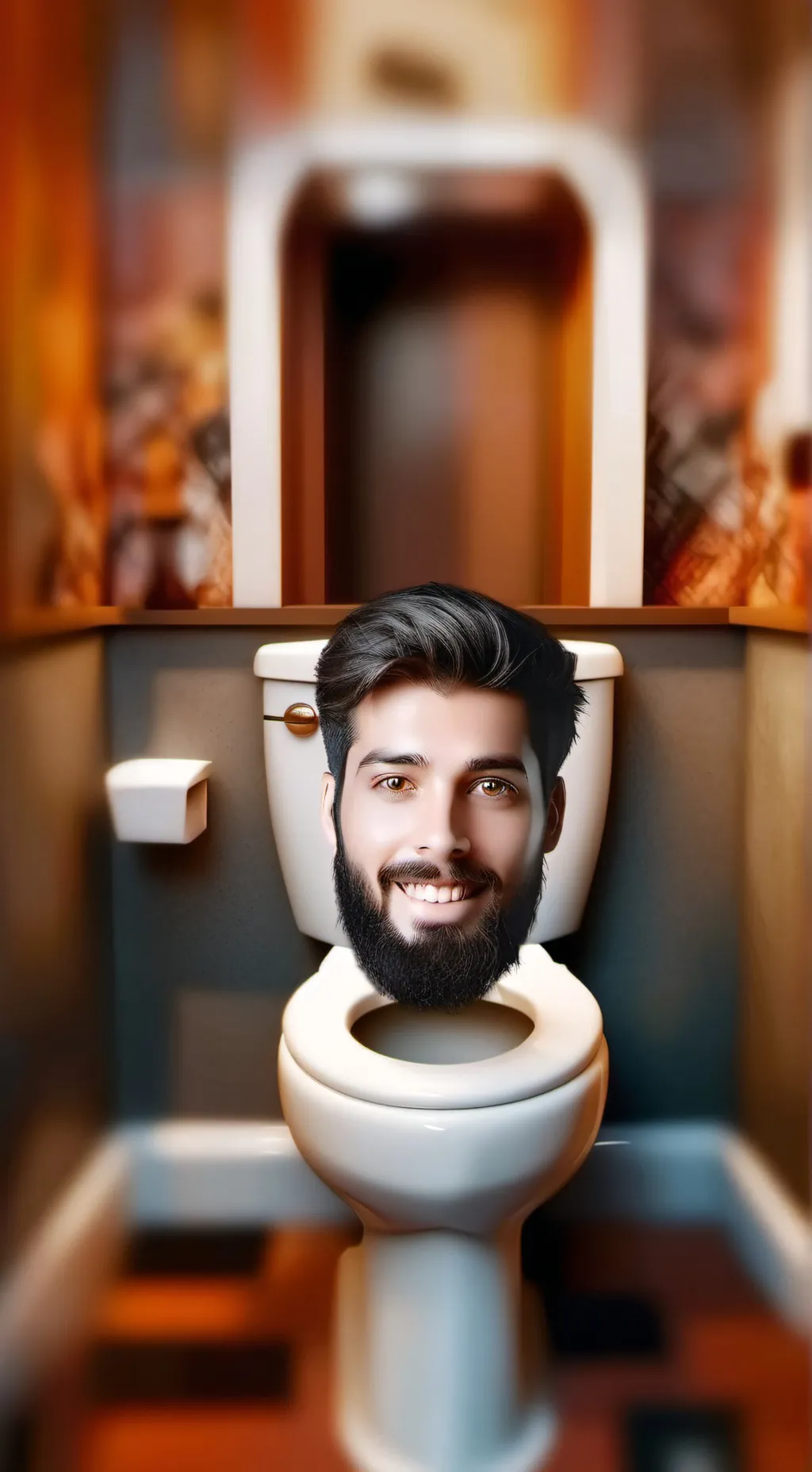 ai character: Skibidi toilet ig background