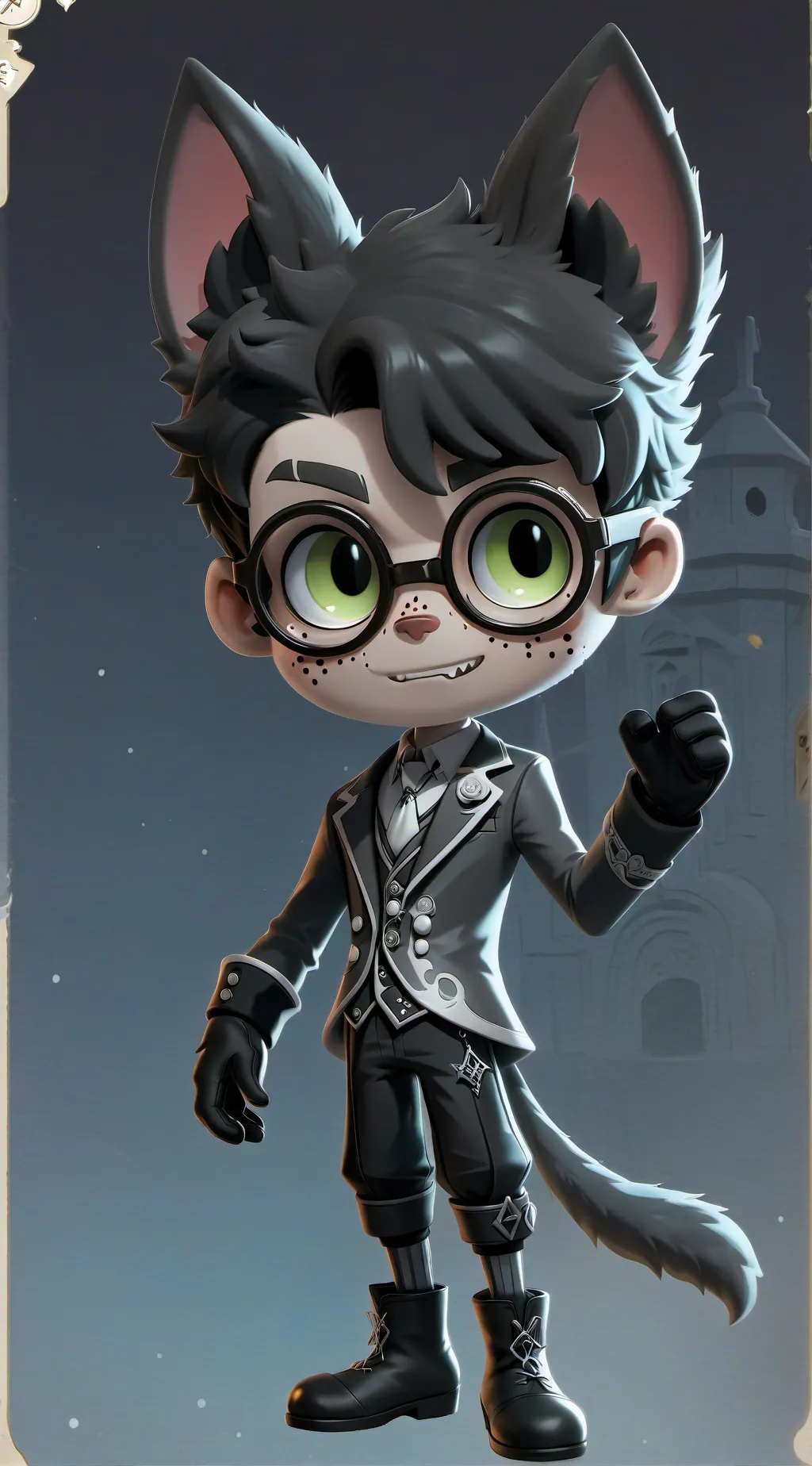 ai character: ♥︎◀~Gray~▶♥︎ background