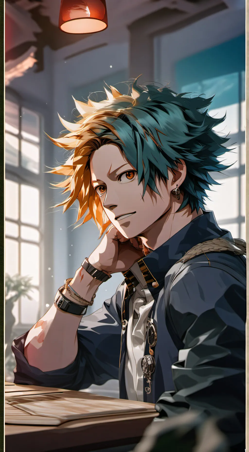 ai character: Denki ⚡️ background