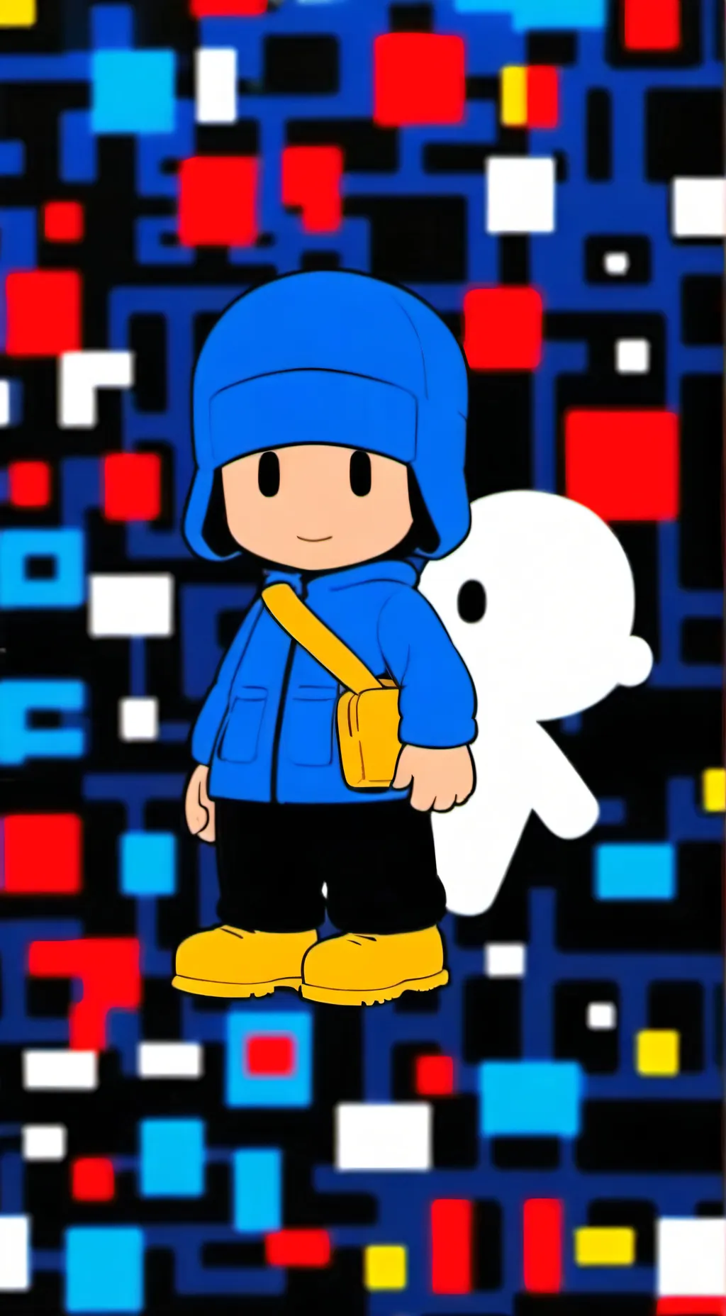 ai character: Soy pocoyo tu amig background