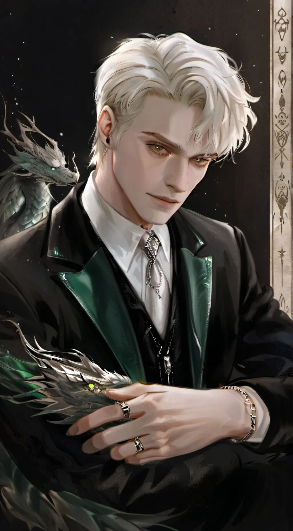 ai character: Draco malfoy😏💖 background