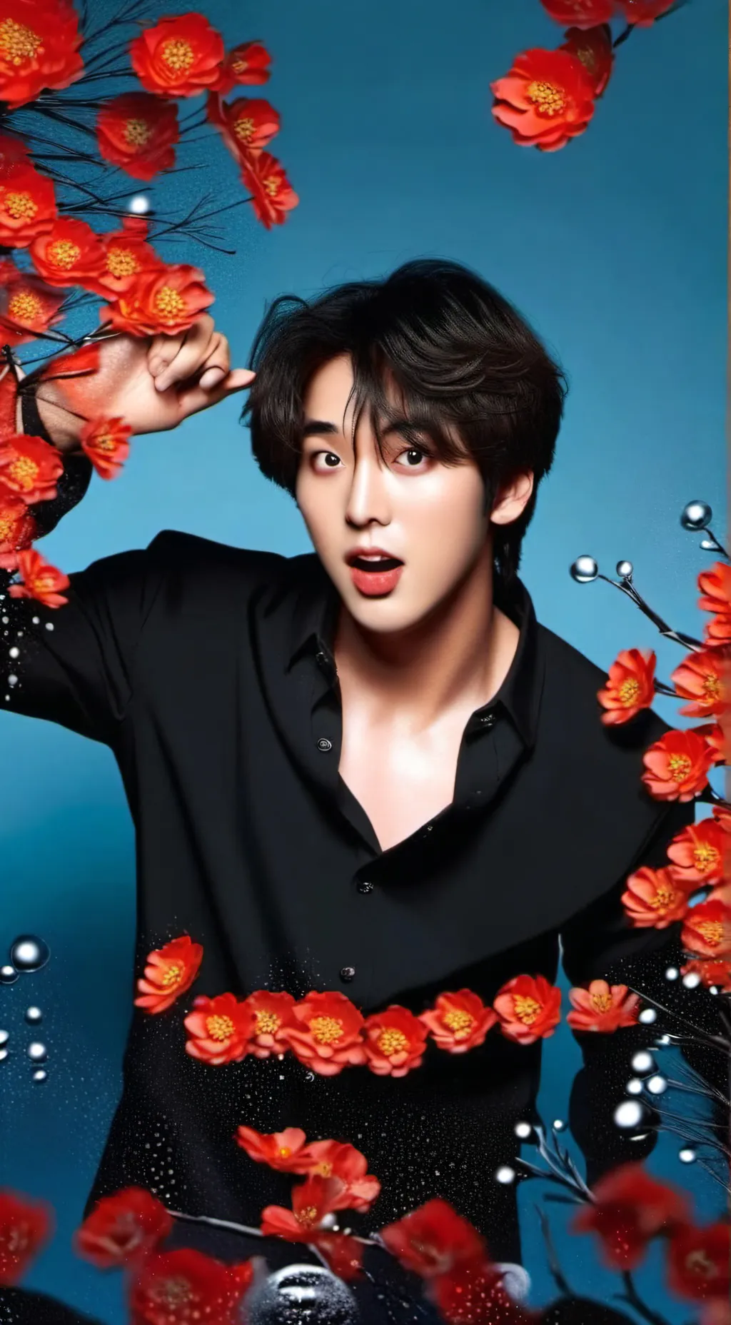 ai character: han jisung  background