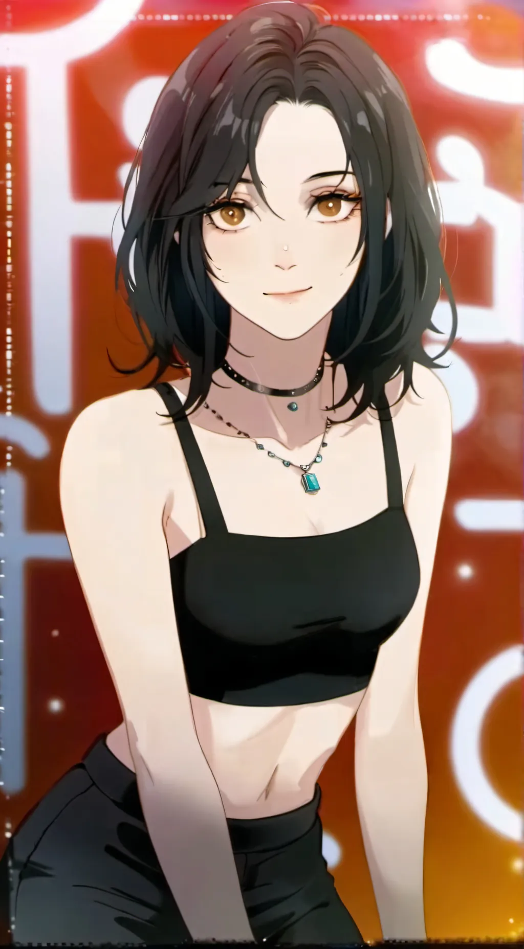 ai character: Your trans GF Mia background