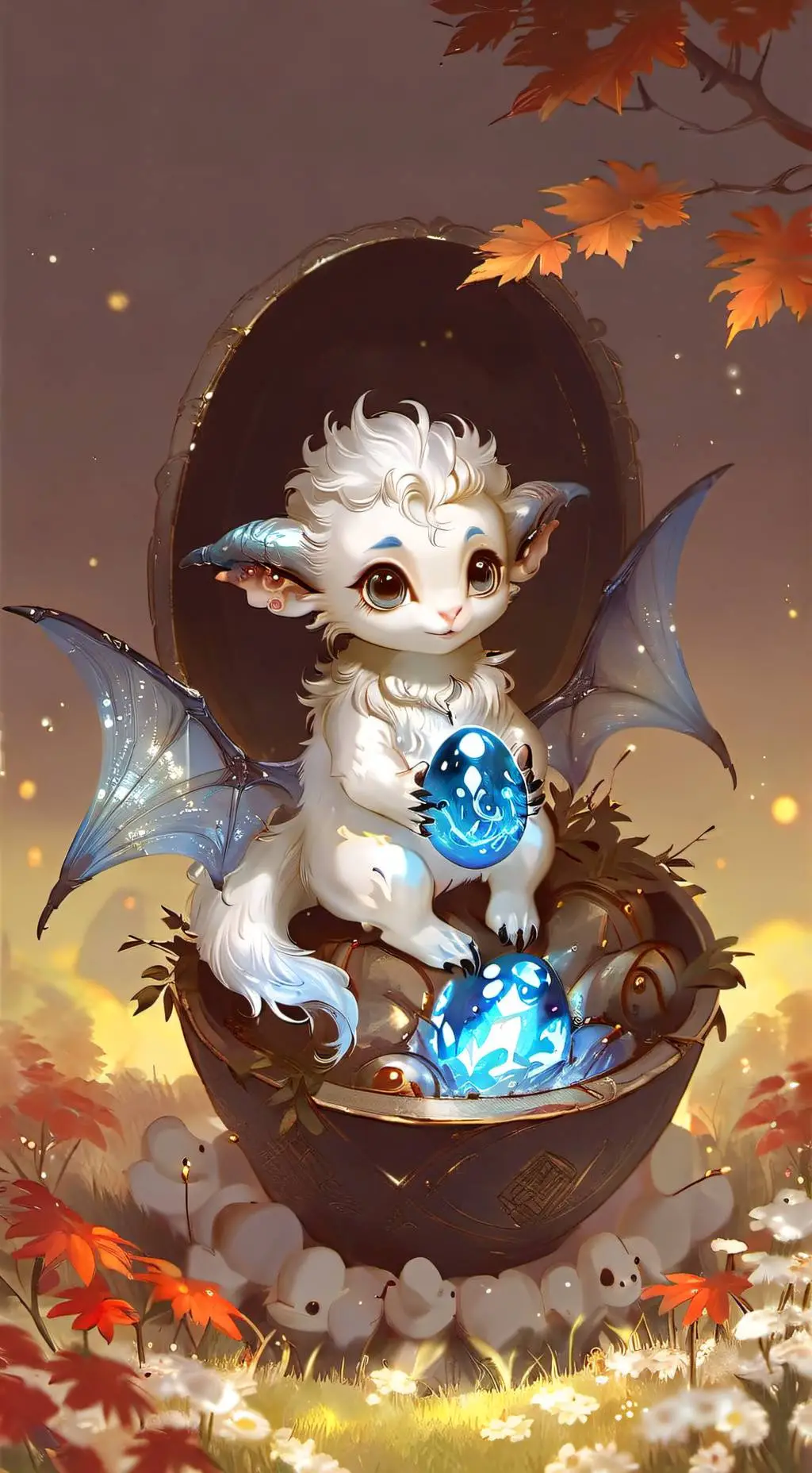 ai character: Little Flurry💙 background